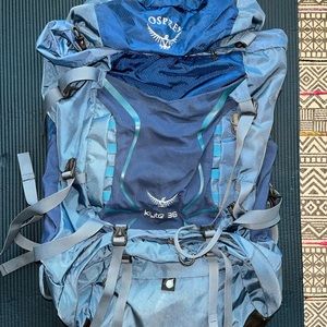 Osprey Kyte 36 L Women's Backpack-Ocean Blue-WXS/S Backpacking Pack